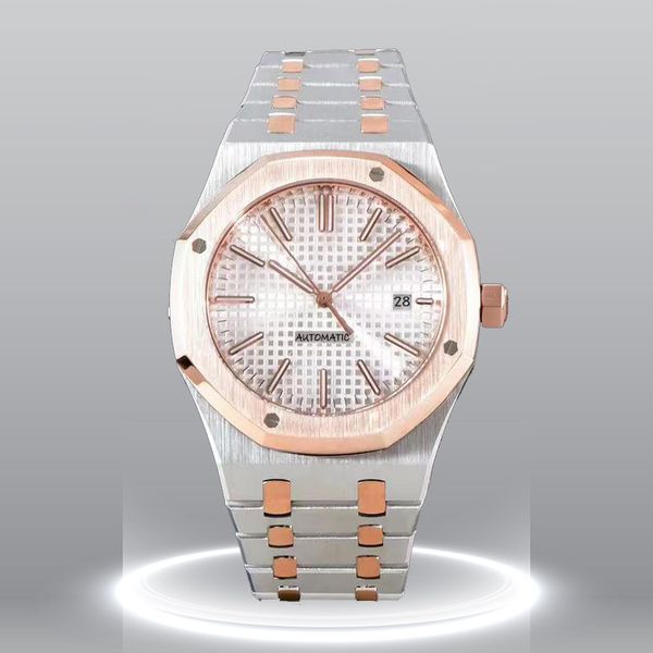 

mens watch aaa designer watches 41mm automatic mechanical fashion classic high-end watch 904l stainless steel waterproof luminous sapphire c, Slivery;brown