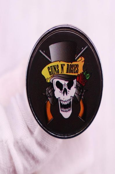 

guns n roses skull pins steampunk music rock band brooch badge6745813, Blue