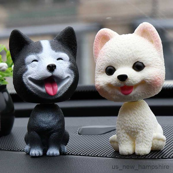 

interior decorations decor nodding puppy toys ornaments bobblehead dog toy wobble shaking head dolls car home room r230811