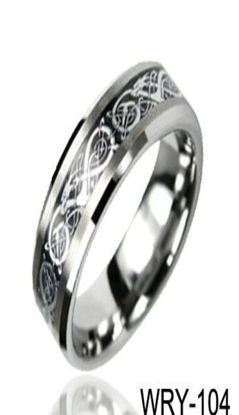 

dragon inlaid carbide tungsten rings silver inlaid ring wedding bands7172289