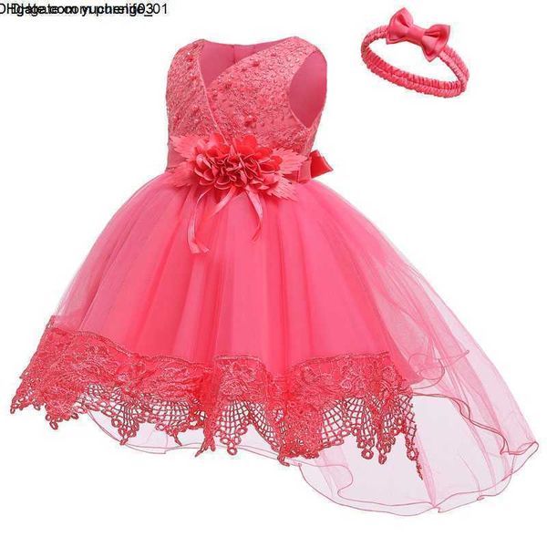 

dresses unicorn christening dress costume infant party 1st year birthday kids clothes, White