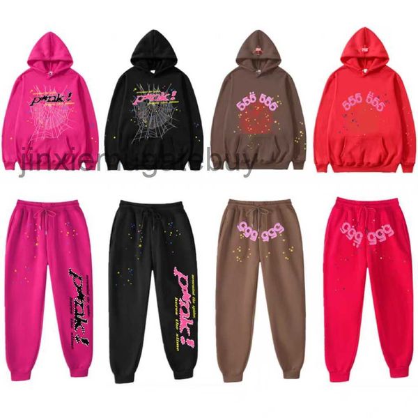 

sp5der young thug 555555 mens hoodies sweater sweatshirts black brown spider hoodie sweatshirt real p tracksuit spider web pullovers hoody s