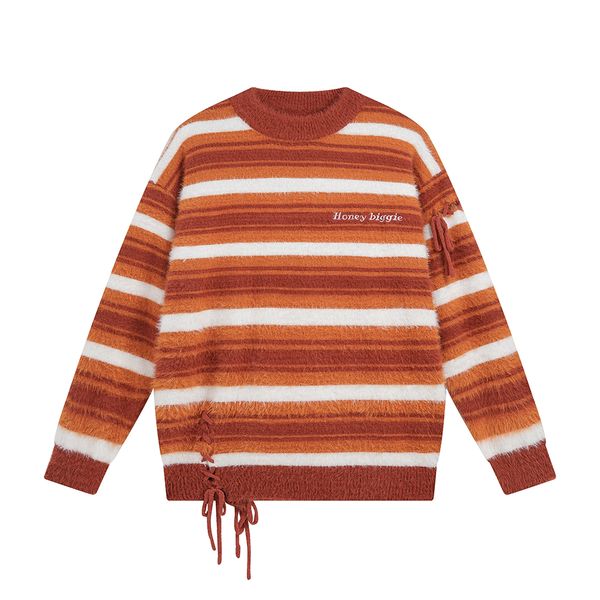 

sweaters orange black autumn winter men's sweater warm base casual