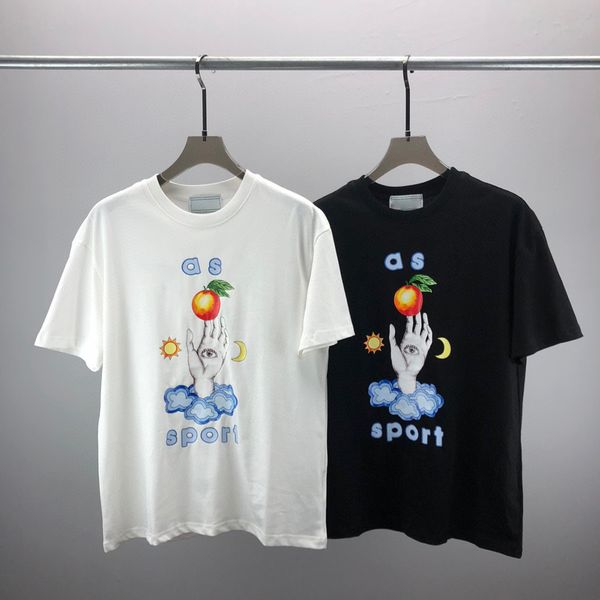 

men's plus tees & polos round neck embroidered and printed polar style summer wear with street pure cotton t-shirts 572, Black