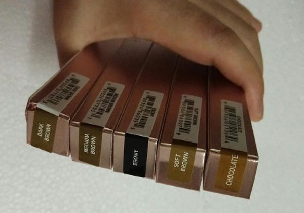 

instock makeup eyebrow enhancers skinny brow pencil gold double ended with eyebrow brush 5 color ebonymediumsoft darkchocolat6633821
