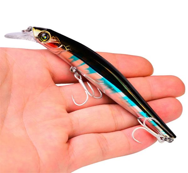 

brand floating minnow wobbler swimbaits saltwater fishing lure 115cm115g 15cm245g swing diving bass bait3145290