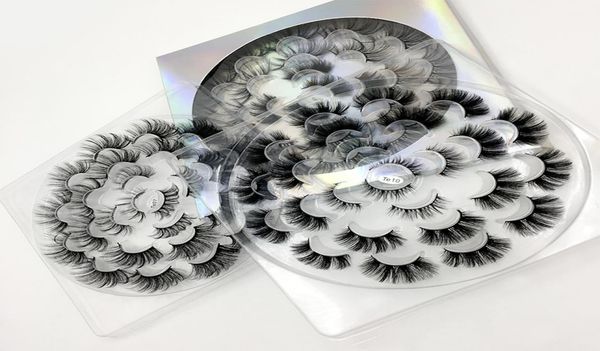 

13pairs 5d faux mink false eyelashes natural long lashes extension make up tools handmade eyelash fluffy cils for beauty5388081