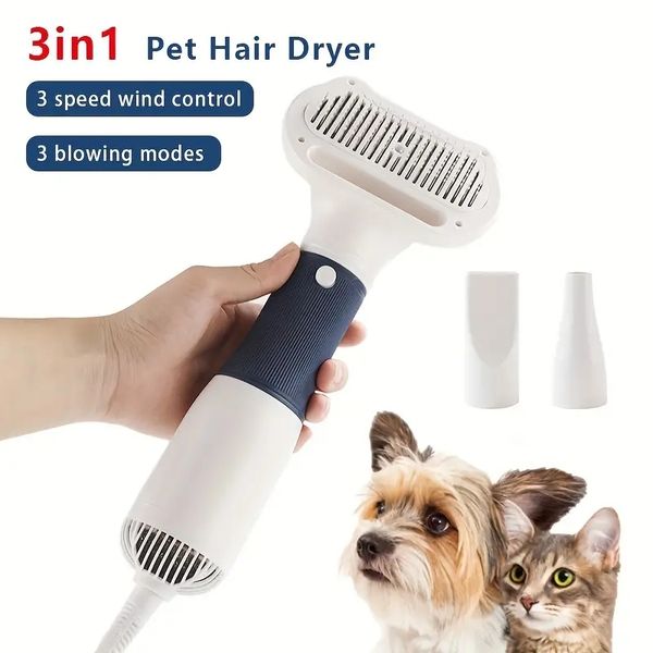

quiet pet dog hair dryer & grooming comb brush - perfect for kittens & puppies