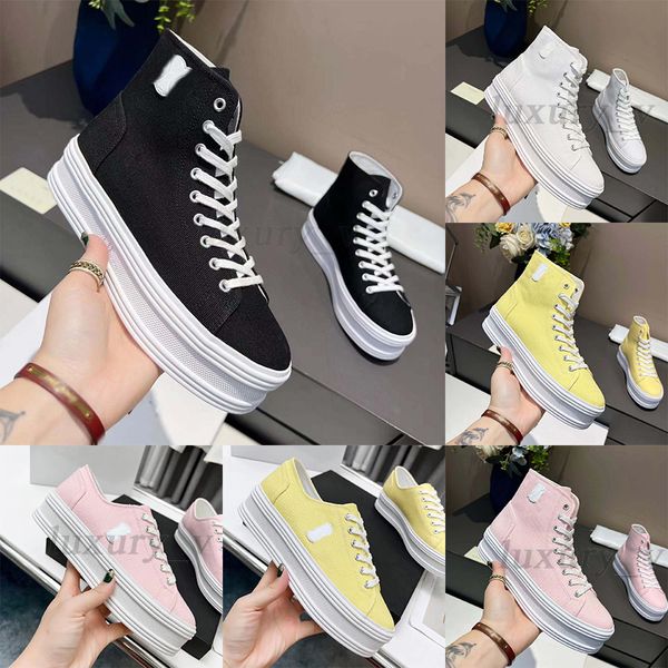 

designer casual shoes jane triomphe sneakers women low-cut platform sneaker cowhide leather high rubber outsole shoes, Black