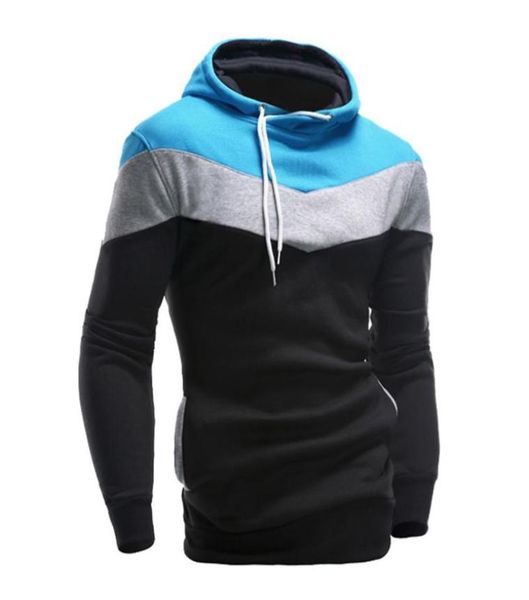 

jaycosin mens retro long sleeve hoodie hooded sweatshirt jacket coat outwear man slim fit shirt drop 08158083807, Black