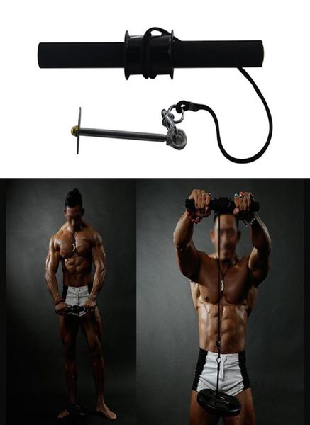 

fitness forearm trainer carpal hand grip exerciser gripper wrist rope roller equipment weight lifting arm muscle strengthener8406270