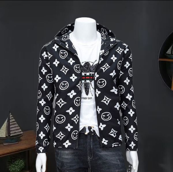 

spring and fall hooded coats fashion trend casual all-in-one jacket, Black;brown