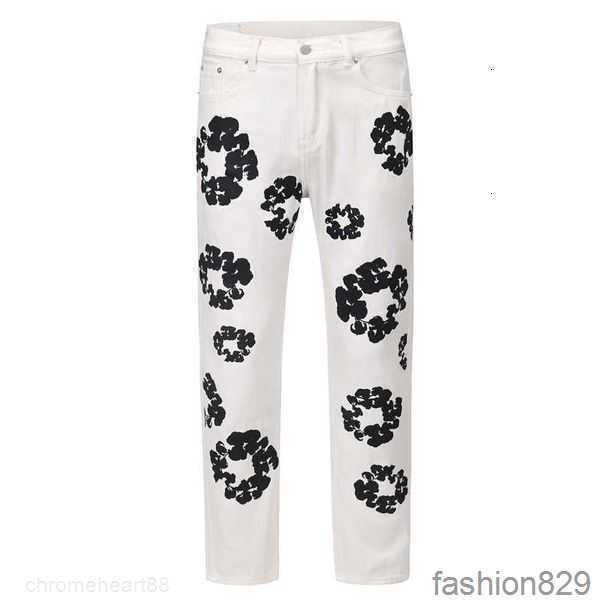 

jeans high street denim tears style kapok washed straight fashion vintage loose pants kmzt5v6b, Blue