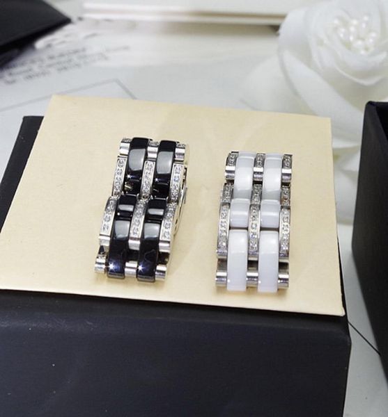 

europe america fashion style men lady women titanium steel engraved letter double row ceramic setting diamond lovers wide rings us5328283, Slivery;golden