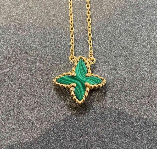 

18k gold stainless steel designer necklaces for women fashion sweet 4 leaf 5 flower luxury shell classic love heart necklace jewel4845917, Silver