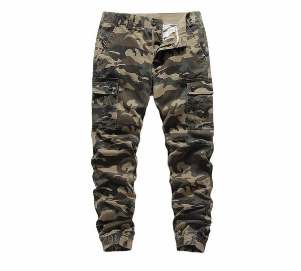 

men039s pants 2022 spring cargo pant men fashion camouflage full length trousers casual cotton overalls multipockets pencil9718607, Black