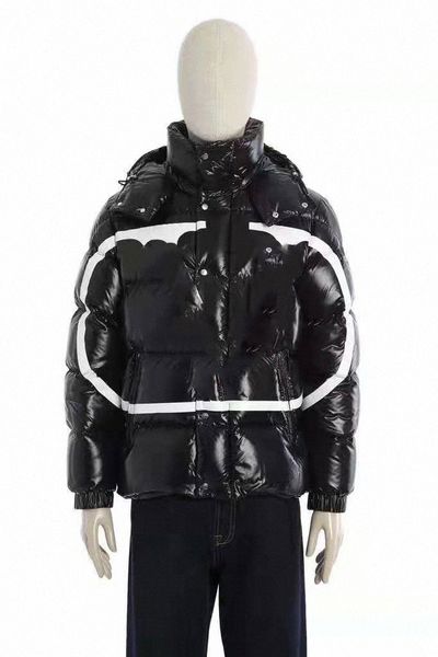 

winter mens down parkas designer parka hooded thick warm puffer outwear coats clothing e4ul#, Black