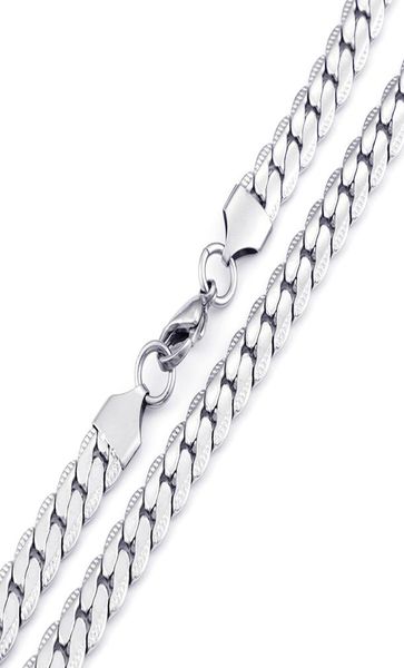 

85mm width large chain necklace for men silver stainless steel link chain whole necklace for male never fade6208736