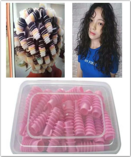 

30pcs set hair spiral curls professional hairdressing curly diy styling accessory salon rollers plastic perm rods 6 sizes9855658