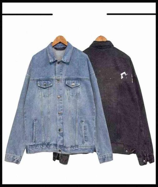 

mens palm denim jacket famous men women palmss coat quality casual designer coats black blue pa mans jackets stylist angles outwea4756094, Black;brown