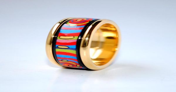 

life cycle series 18k goldplated enamel band rings ring for women brand designer jewelry3062366, Silver