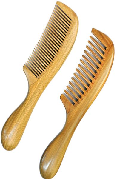 

hair comb for detangling wide tooth wood comb for curly hair no static natural wooden sandalwood comb for women men9394337, Silver