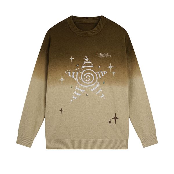 

fashion men's casual round long sleeve sweater women letter printing sweaters