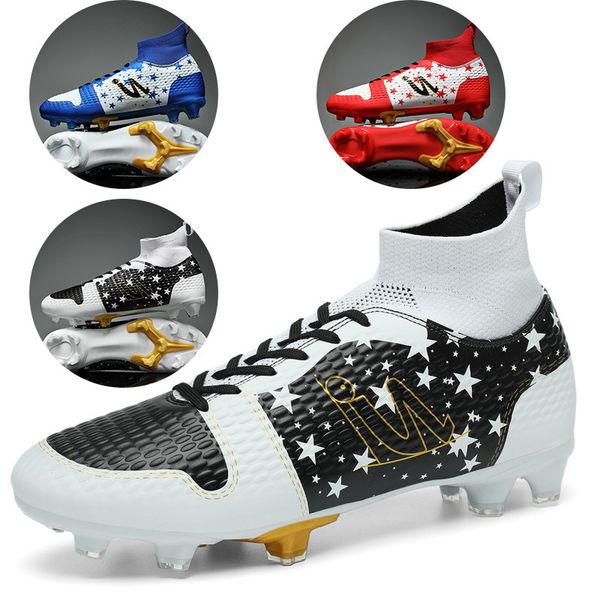 

dress shoes high fgtf soccer antislip and anticollision professional quality football boots youth training futsal sneaker 230810, Black