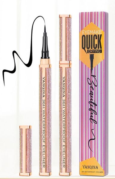 

yanqina the eye liner starry sky quick dry liquid eyeliner waterproof 36h longlasting without blooming makeup black eyeliners3057278
