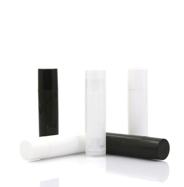 

diy empty lipstick bottle lip gloss tube lip balm tube container with cap clear black white sample container f30795640226