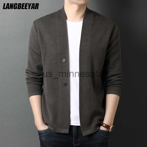 

men's jackets new autum winter brand fashion knit mens oversized cardigan sweater knitting casual korean coats jacket men clothes j2308, Black;brown