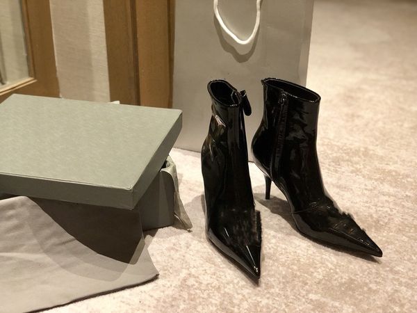 

designer martin desert boots high heel ankle boots women leather boots vintage print jacquard textile classic platform 0810, Black