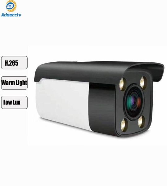 

h265 poe warm light ip camera full color night vision in total dark environment cctv security outdoor video surveillance asip9303651894