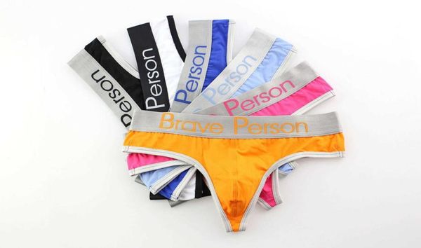 

brand men cotton thongs briefs bikini men gay underwear gstring thong tback solid shorts1175386, Black;white