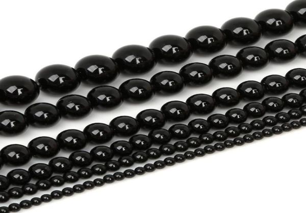 

natural round stone beads black agate beads selectable grade onyx stone bead for jewelry making diy bracelet 4681012mm6131572