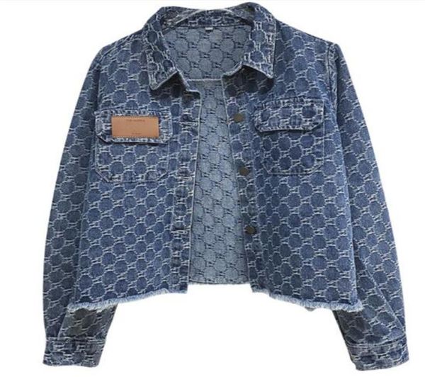 

spring autumn women's jackets embroidery rhine denim coat loose slimming jeans jacket women long sleeves fashion 430355, Black;brown