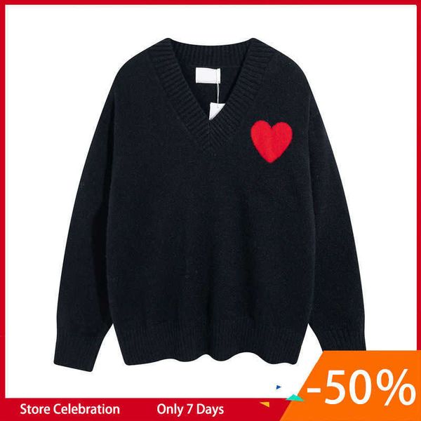 

designer sweater love heart a man woman lovers couple sweater cardigan knit high collar womens fashion letter white black long sleeve clothe