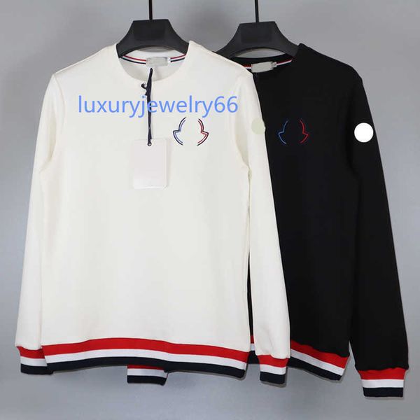 

mens designer hoodies women embroidered badge hoodie sweatshirts loose long sleeve hooded jumper men's clothing, Black