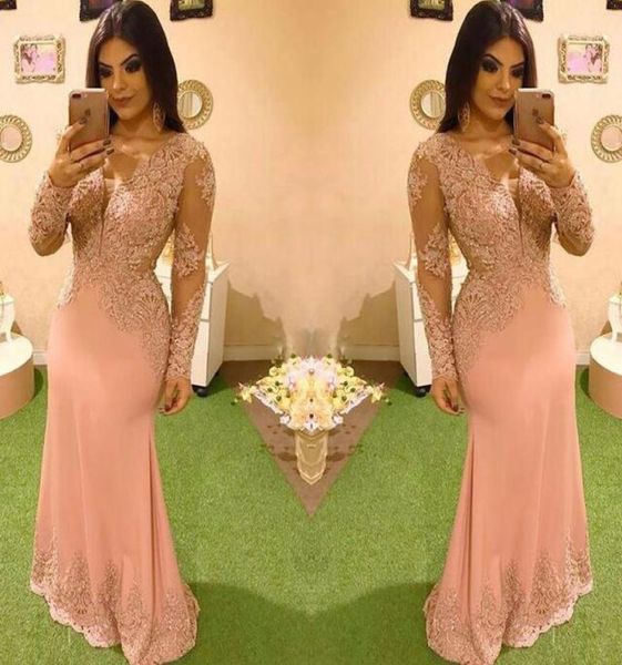 

amazing arabic mermaid evening dresses long sleeves lace appliques elegant prom party gowns7166859, Black;red