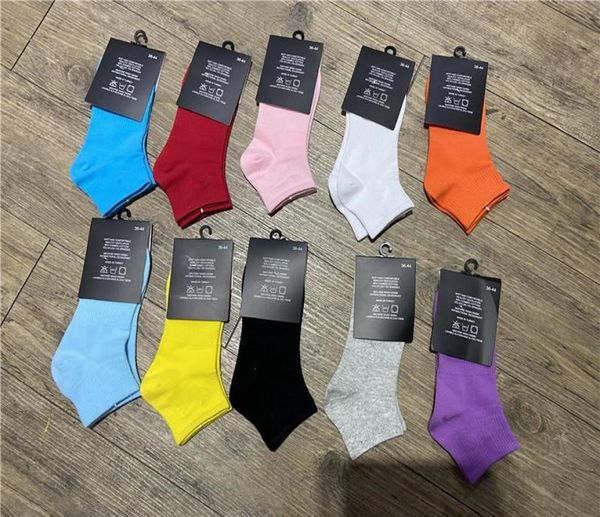 

ankle socks streetstyle printed candy colors cotton short socks for men women socks6738013, Black