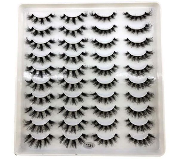 

false eyelashes 20 pairs 1520mm natural 3d fake lashes makeup kit mink extension maquiagemfalse8046348