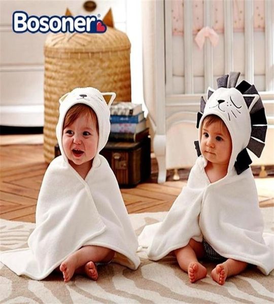 

baby bath towel 100 cotton hooded towel newborn towels one piece solid lion kids towel hooded blanket infant stuff y201009211s3483309