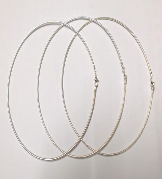 

10pcslot silver plated chokers necklace cord wire for diy craft jewelry gift 18inch w203928200, White;red