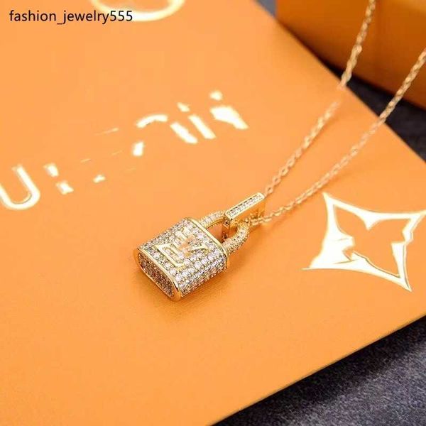 

other jewelry sets 20 mixed styles brass luxury key pendant necklaces gold plated simple love copper ring printed necklace women designer je, Silver