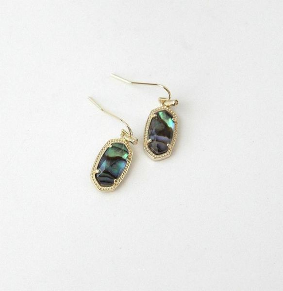 

abalone shell drop earrings dangles in gold silver012358121913813554, Silver