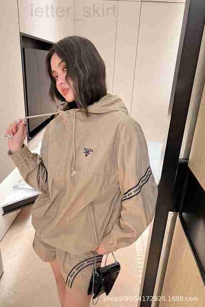 

women's two piece pants designer 23ss show new sun protection casual set embroidery decoration fashionable and zr9z, White