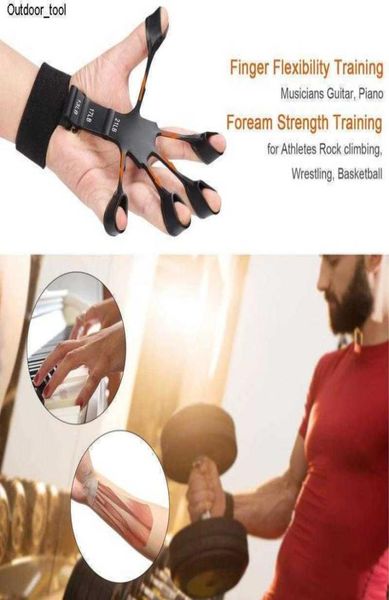 

new hand gripper silicone finger expander grip wrist strength trainer exerciser resistance bands fitness1671984