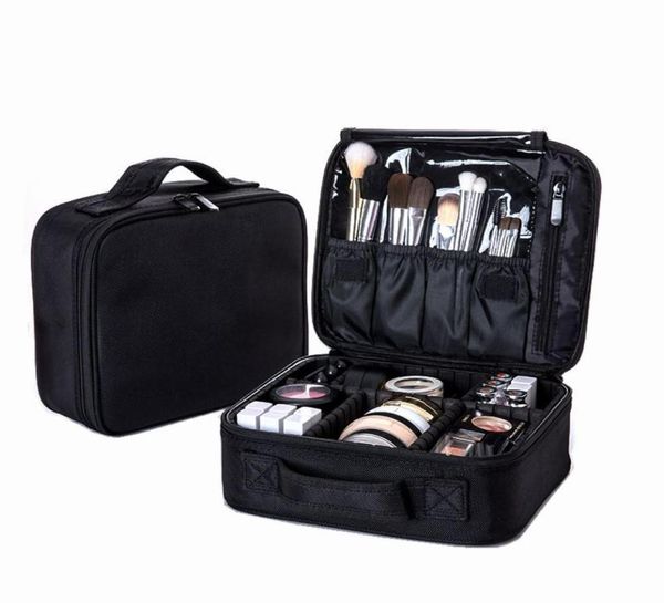 

women professional cosmetic bag large waterproof travel makeup bag trunk zipper make up organizer storage pouch toiletry kit box4840914