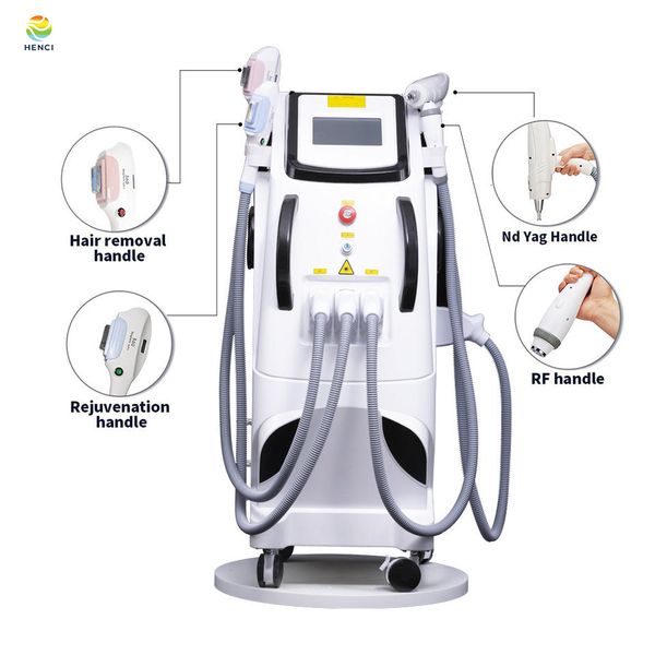 

4 in 1 fast hair removal machine laser tattoo removal 360 magneto hair remover machine opt lasers ipl beauty salon epilator, Black
