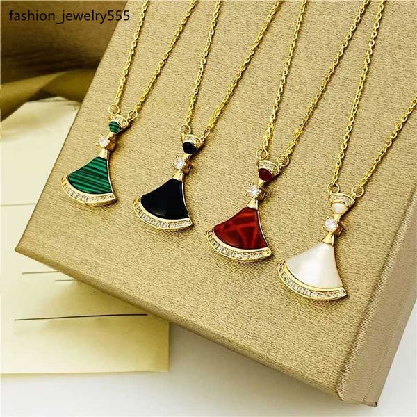 

pendant necklaces womensjewelry shell pendant necklace gem pendants necklace diamond gold sweat-proof and colorfast ladies fashionhigh estil, Silver